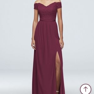 David's bridal bridesmaid dress